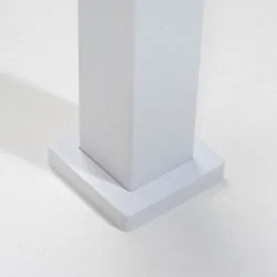 Pied structure pergola bioclimatique Ombréa blanc