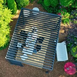 Pergola bioclimatique anthracite autoportée 3x4M Ombréa